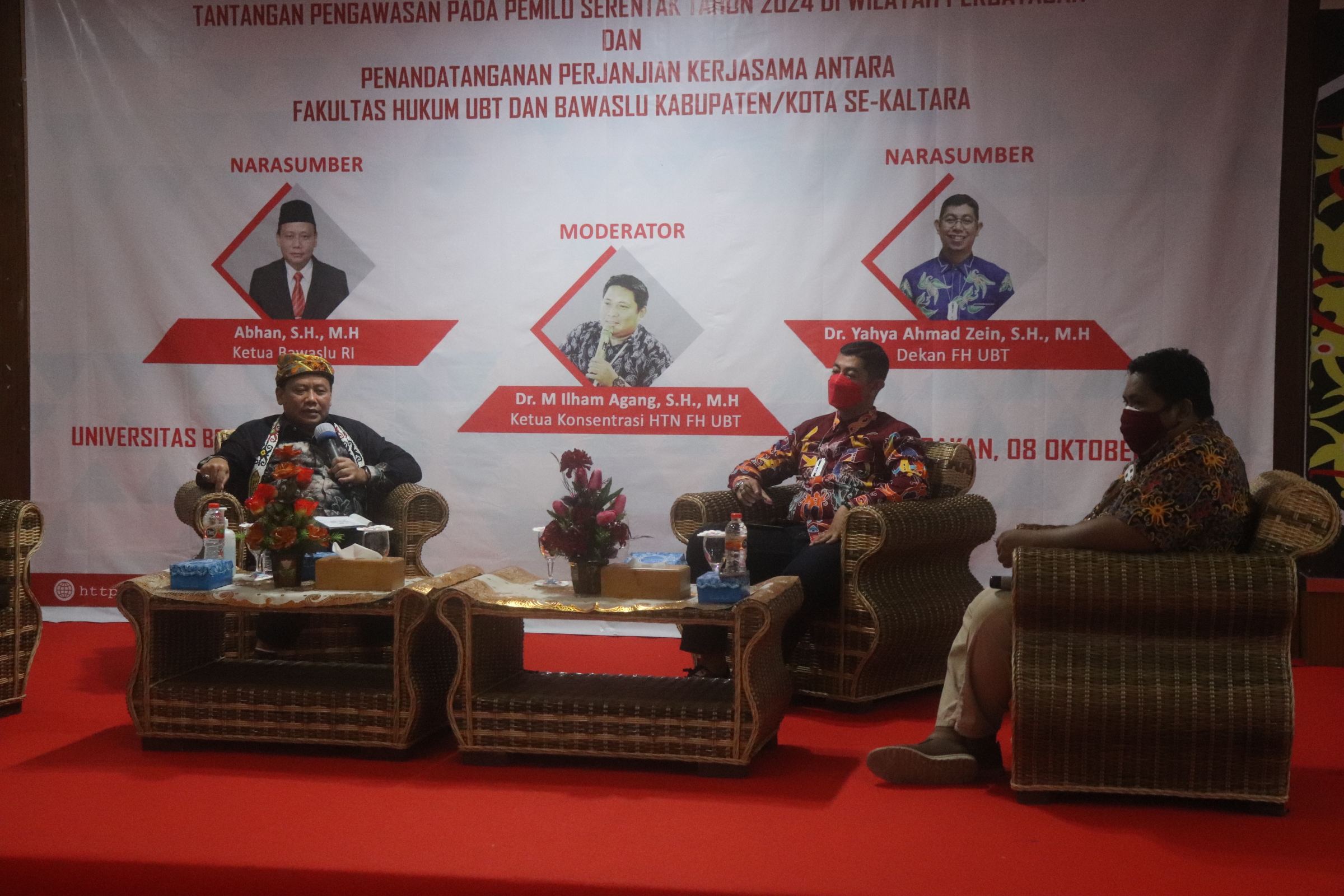 Abhan Paparkan Tantangan Pemilu 2024 di Kaltara pada Ratusan Mahasiswa UBT