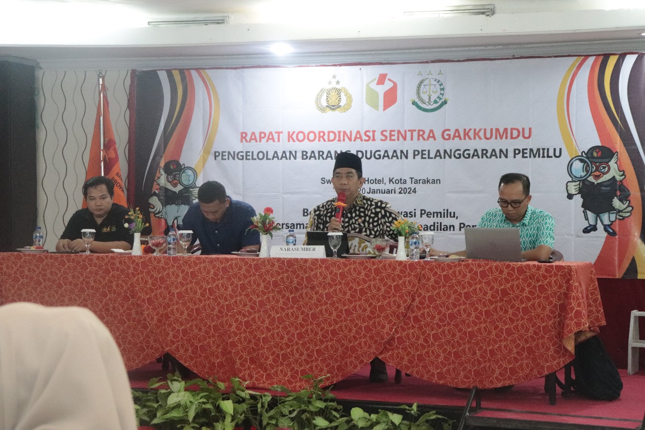 Soal Barang Dugaan Pelanggaran Pemilu, Sentra Gakkumdu:  Butuh Persamaan Persepsi.