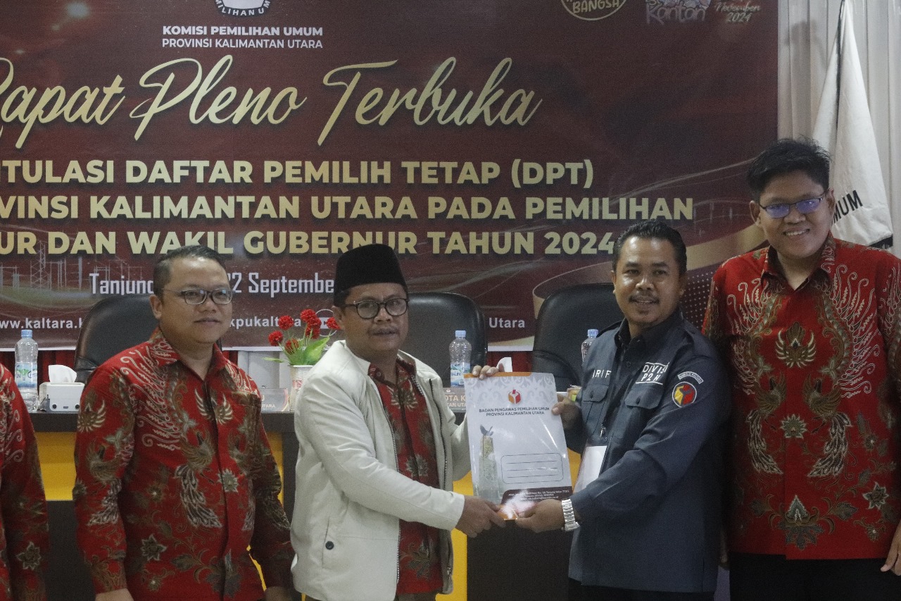 Bawaslu Kaltara Berikan Saran Perbaikan Pada Rapat Pleno  Penetapan DPT Pemilihan 2024