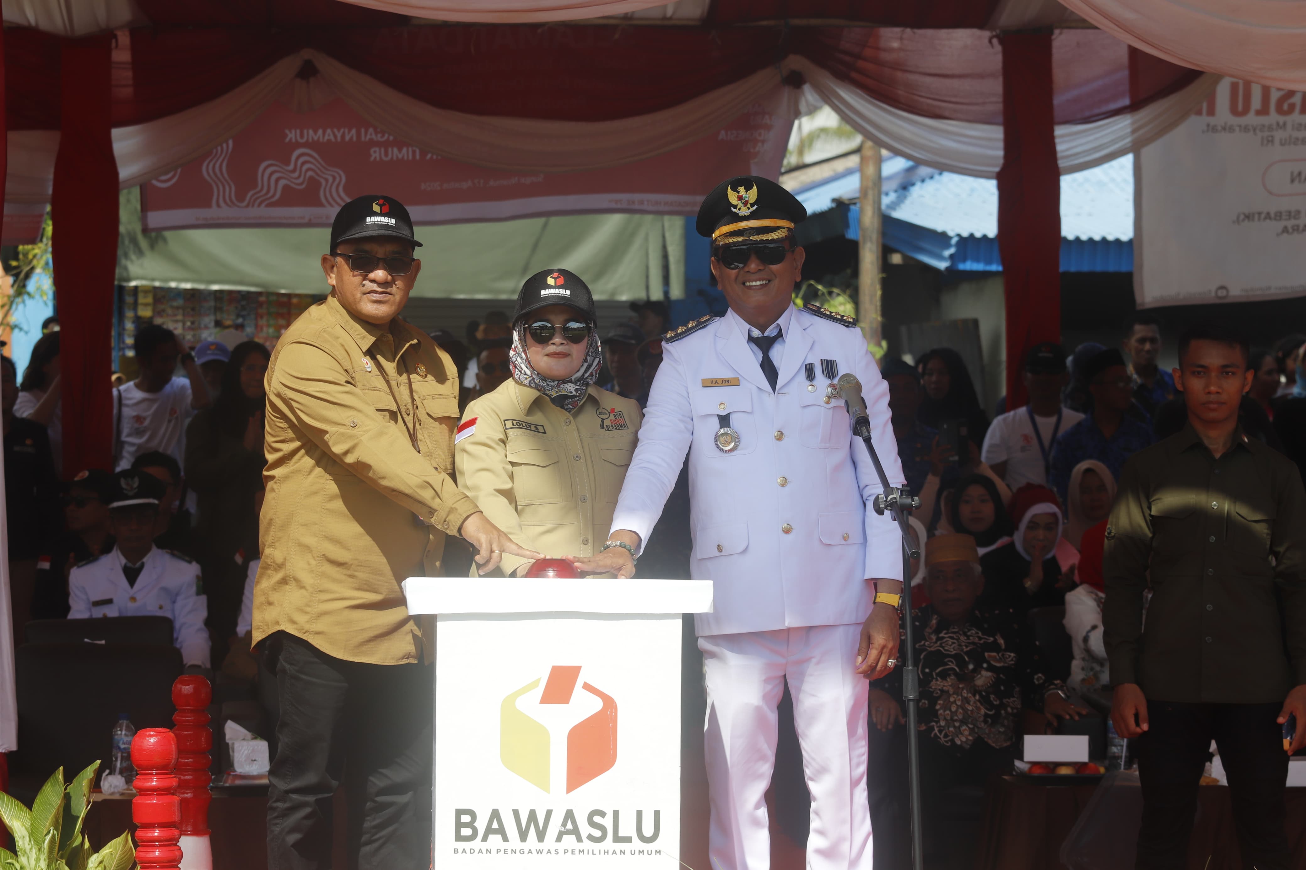 Ajak Warga Perbatasan Awasi Pilkada, Bawaslu RI Gelar Apel Siaga Pengawasan Partisipatif di Sebatik