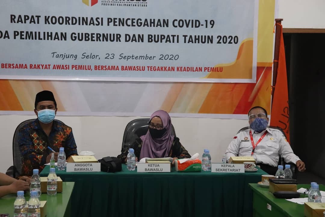 Bawaslu Kaltara Bentuk Pokja Penanganan Pelanggaran Protokol Covid-19