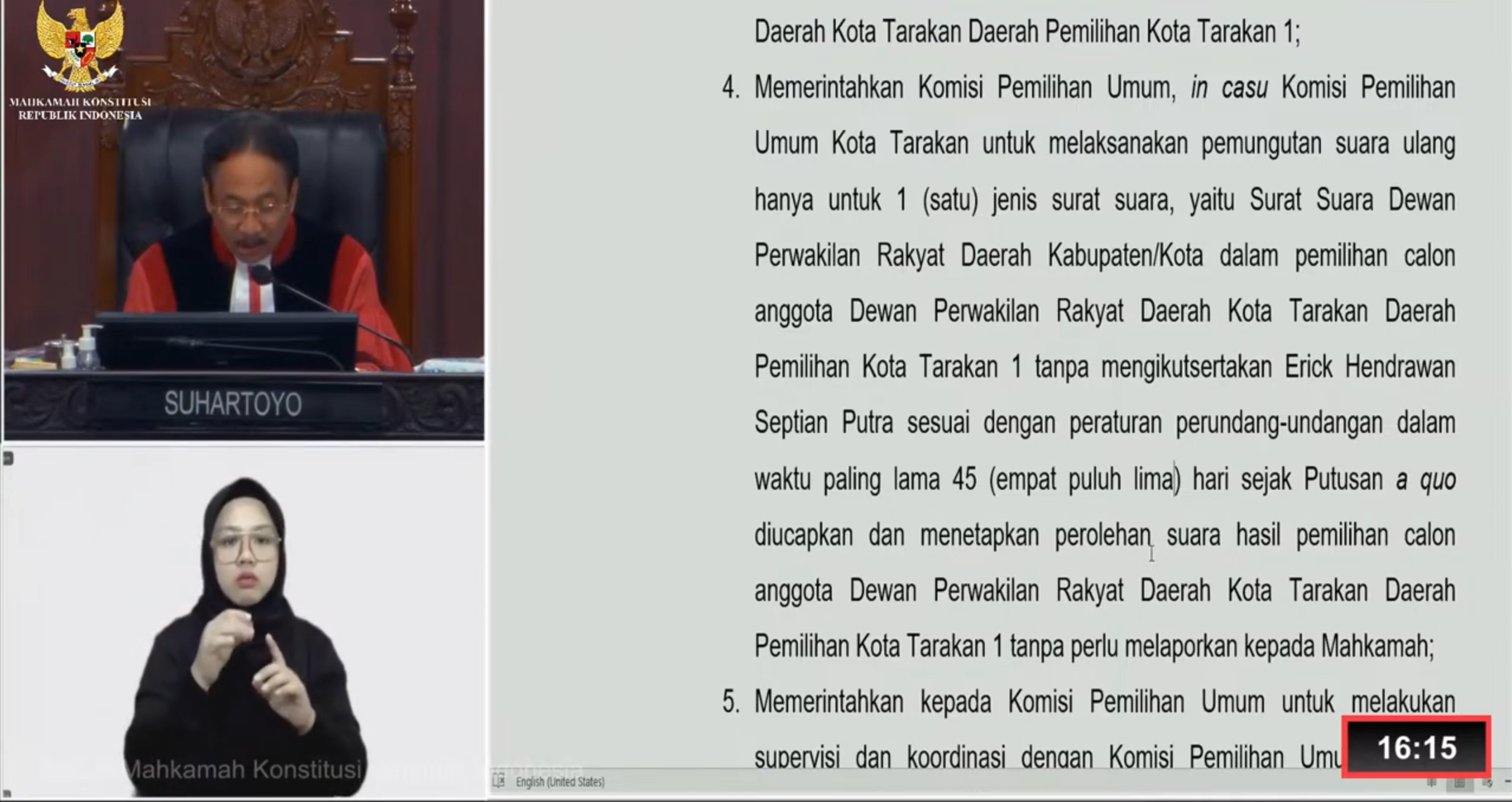 Pil Pahit Perjuangan Erick Menuju Kursi Legislatif: MK Kabulkan Sebagian Gugatan PPP