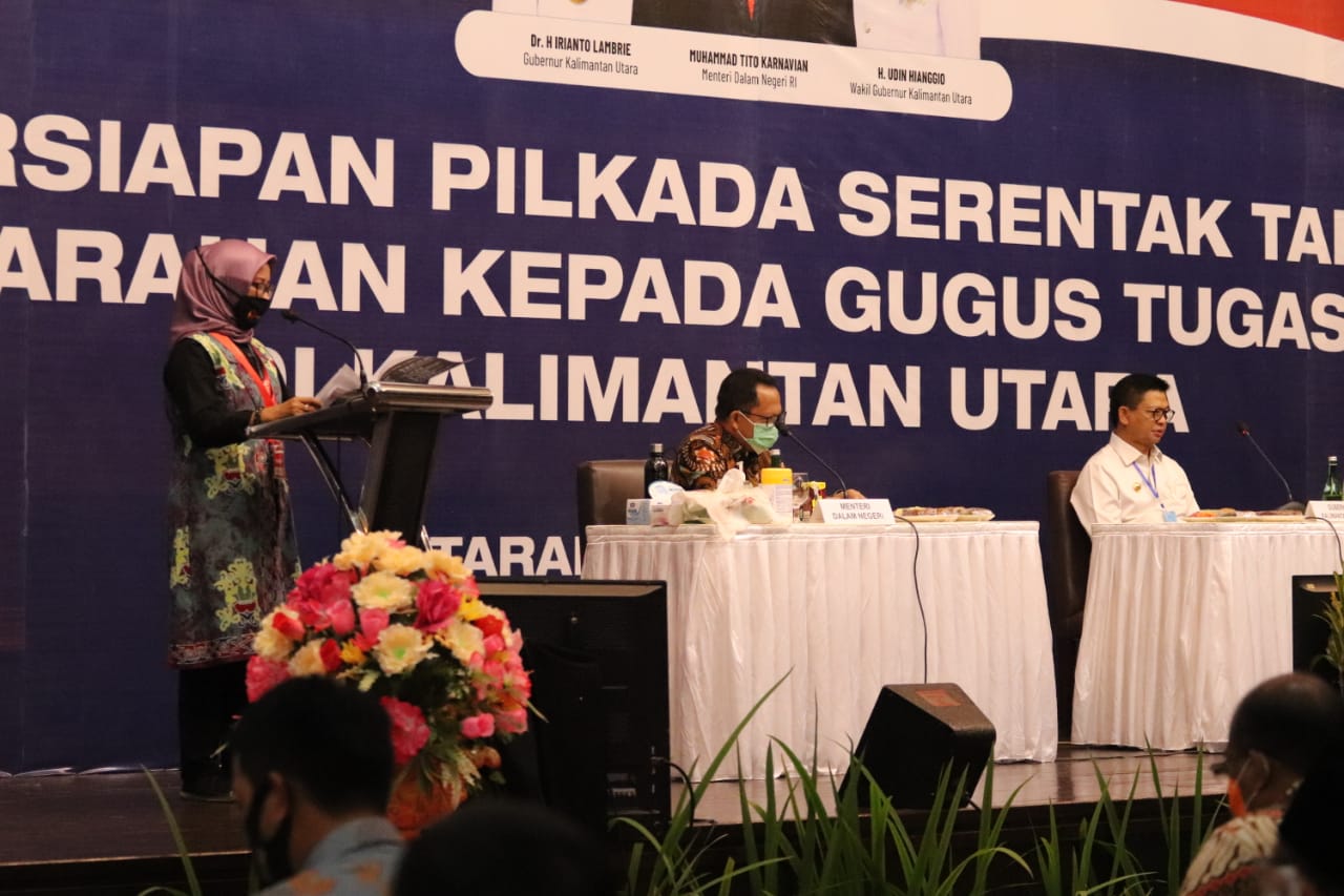Suryani Paparkan Kesiapan Pengawasan Pilkada di Kaltara kepada Mendagri