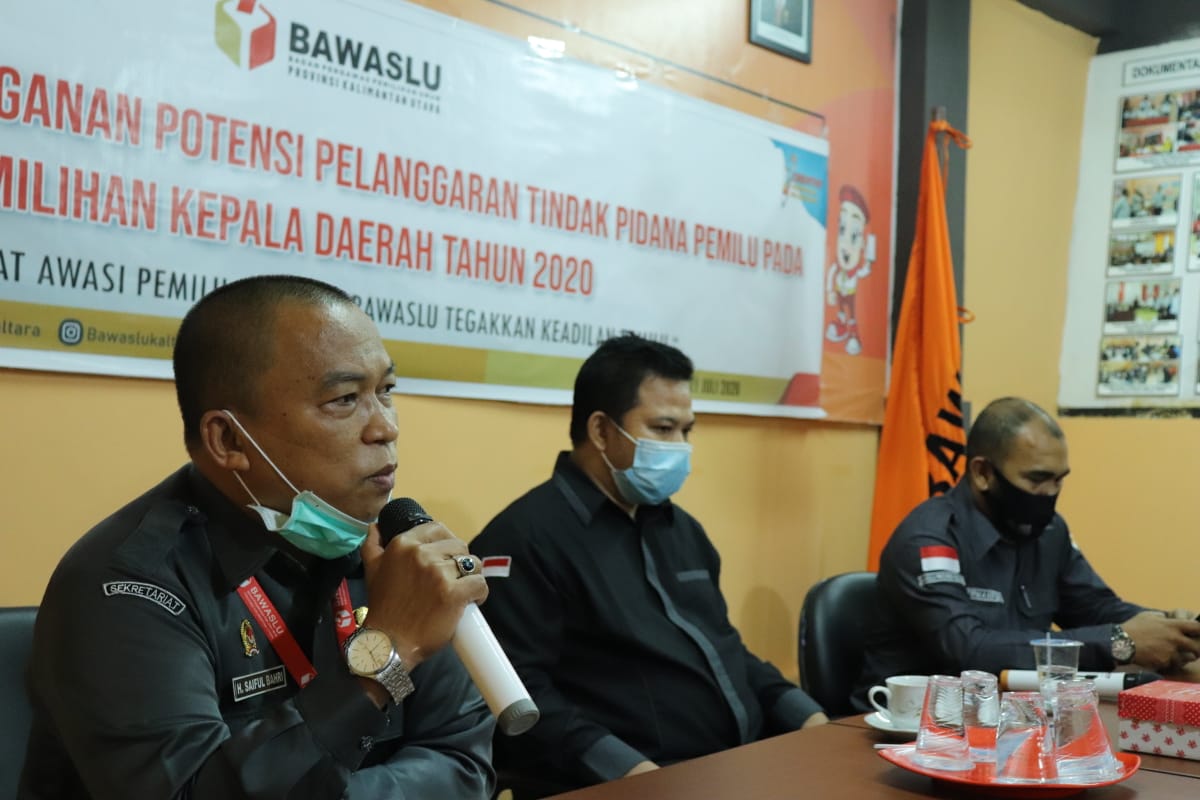 Saiful : Maksimalkan Dukungan Sekretariat Untuk Mensukseskan Pengawasan Pemilihan Serentak Tahun 2020