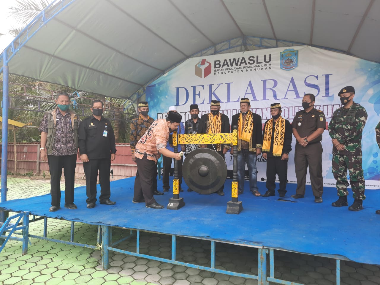 Cegah dan Lawan Politik Uang Bawaslu Nunukan Laksanakan Deklarasi