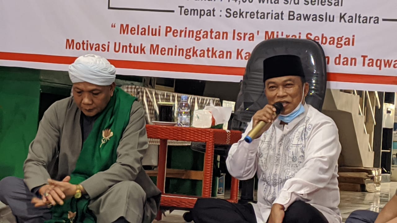 Tingkatkan Iman dan Takwa Bawaslu Kaltara laksanakan Isra Miâ€™raj