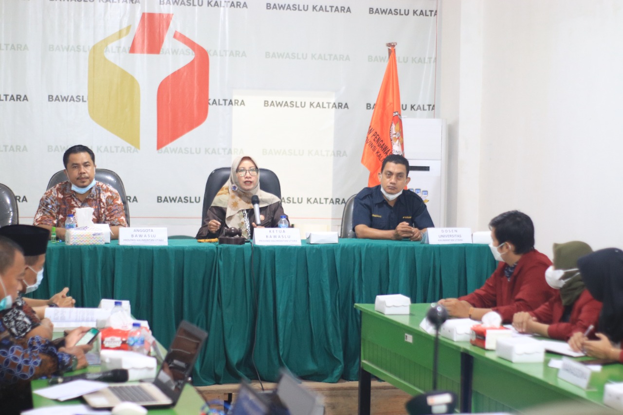 Bawaslu Kaltara Terima Audiensi Mahasiswa Unikal