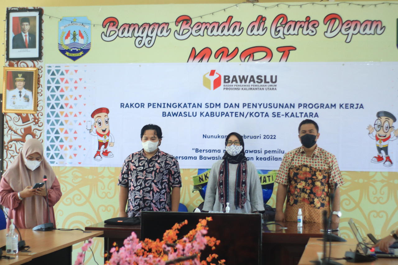 Bawaslu Kaltara Bahas Program Kerja Tahun 2022, Dorong Sinergitas Dengan Bawaslu Kabupaten/Kota.