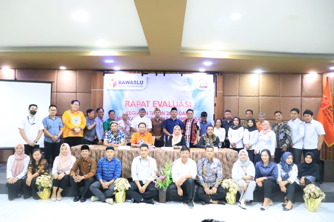 Rapat Evaluasi SDM Tahun 2022, Bawaslu Kaltara Bahas Dinamika Politik Menjelang Pemilu 2024
