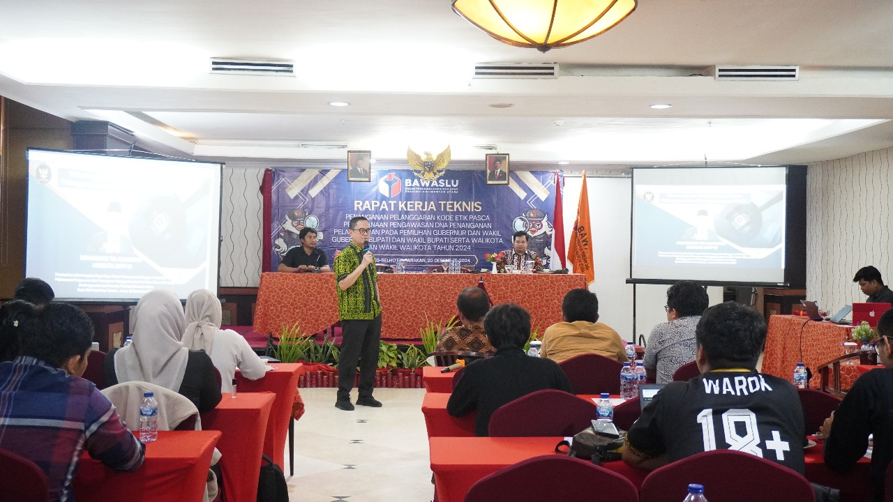 Bawaslu Kaltara Gelar Rakernis Penanganan Pelanggaran Kode Etik Pasca Pemilihan 2024