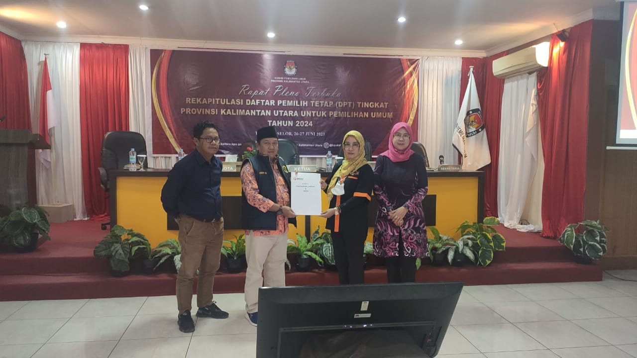 Satu Orang Warga KTT Terselamatkan Masuk Dalam DPT Saat Pleno Rekapitulasi DPT Tingkat Provinsi Kaltara.
