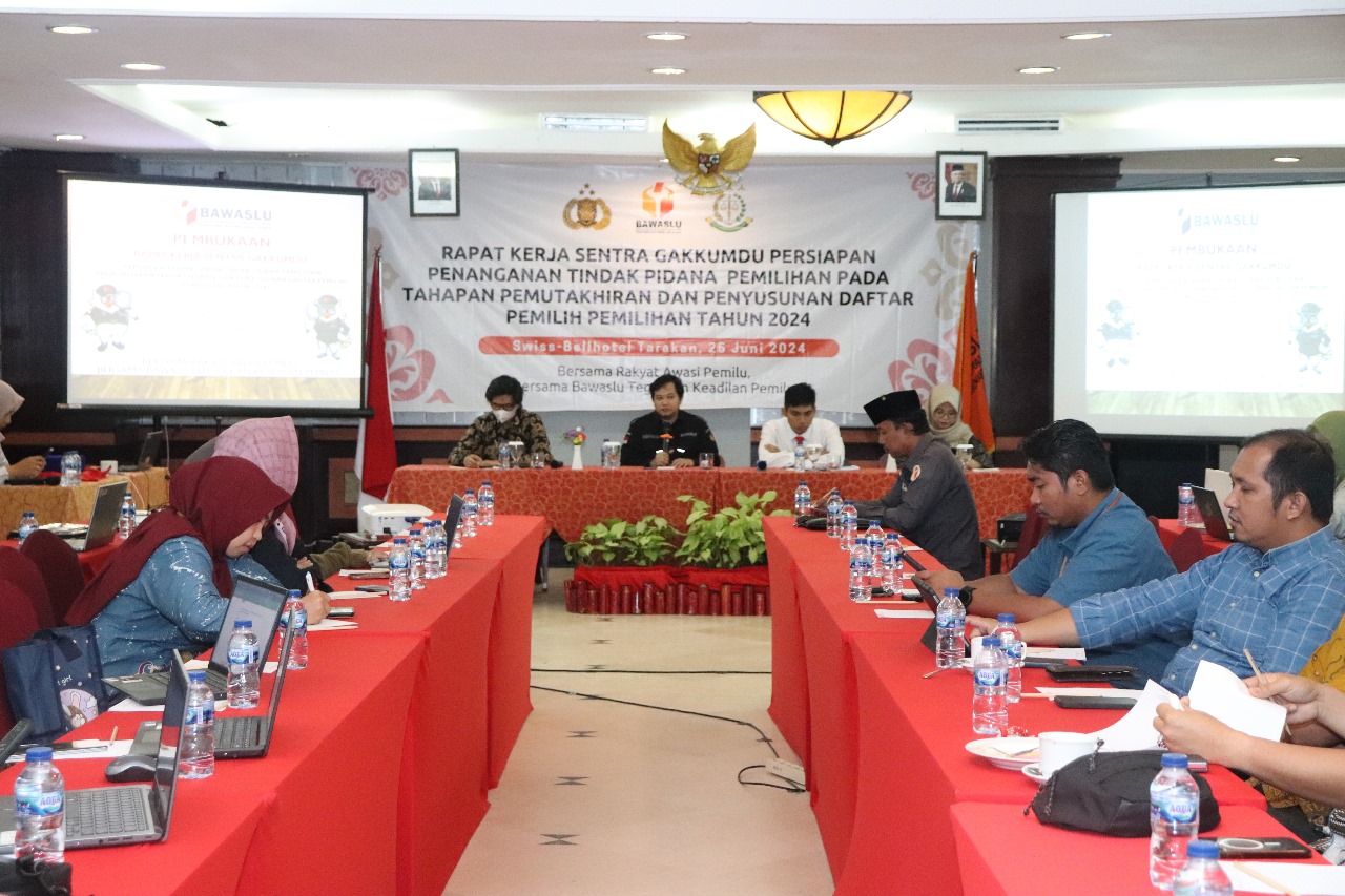 Rakernis Sentra Gakkumdu Kaltara, Kupas Tuntas Pasal Pidana Dalam UU Pilkada.