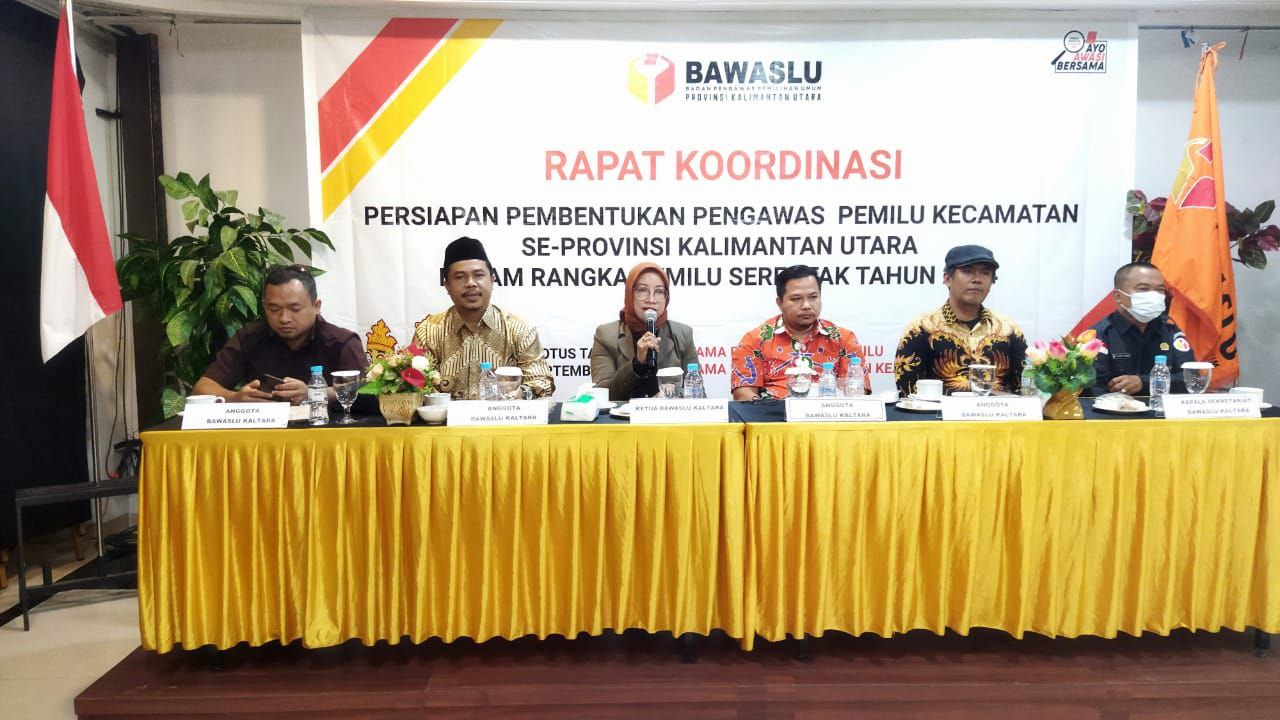 Antisipasi Hambatan Rekrutmen Panwaslu Kecamatan, Bawaslu Kaltara Rapat Koordinasi Bersama Bawaslu Kabupaten/kota Se-Kaltara.
