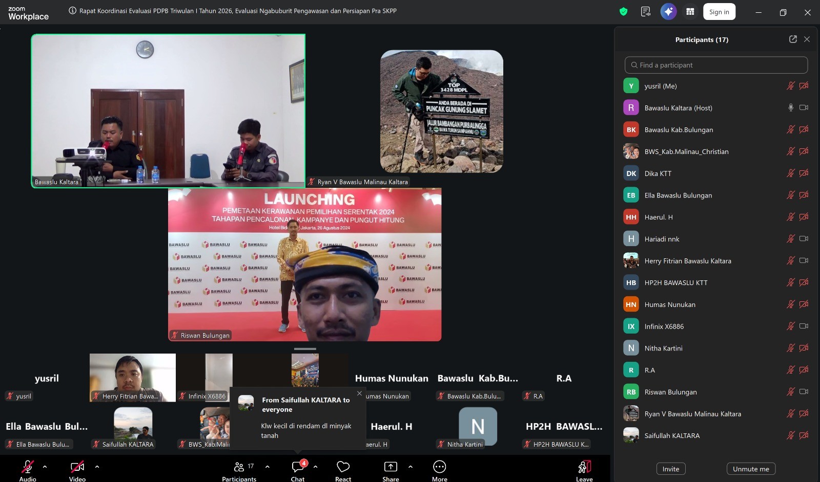 Bawaslu Kaltara Lakukan Monitoring dan Analisis Pemutakhiran Data Pemilih Berkelanjutan Triwulan I Tahun 2026