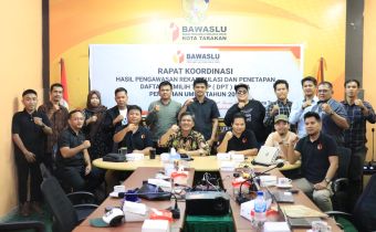 Pasca Penetapan DPT Di Tingkat Kabupaten/Kota, Bawaslu Kaltara Instruksikan Pantau Perkembangan Data di Tingkat TPS.