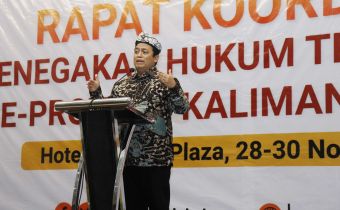 Puadi Sampaikan Strategi Bawaslu Dalam Penanganan Pelanggaran Tindak Pidana Pemilu di Kalimantan Utara.