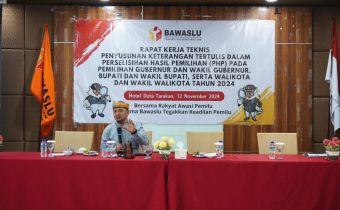 Bawaslu kaltara Gelar Rakernis Penyusunan Keterangan tertulis (PHP), Sulaiman : Lalai dalam menyusun keterangan bisa celaka