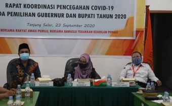 Bawaslu Kaltara Bentuk Pokja Penanganan Pelanggaran Protokol Covid-19