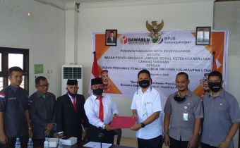 Lindungi Pengawas Bawaslu Kaltara Laksanakan MOU dengan BPJS Ketenagakerjaan