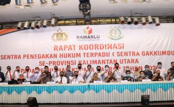 Samakan Persepsi, Bawaslu Gelar Rakor Dengan Gakkumdu Se-Kaltara