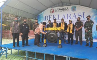 Cegah dan Lawan Politik Uang Bawaslu Nunukan Laksanakan Deklarasi