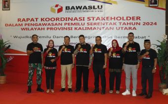 Deklarasi Bersama Stakeholder, Bawaslu Kaltara Ajak Wujudkan Pemilu Bermartabat