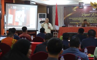 Temukan Permasalahan Coklit Yang Tidak Sesuai Prosedur, Bawaslu Kaltara Sampaikan ke KPU Kaltara