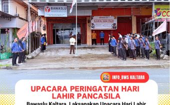 Bawaslu Kaltara Rayakan Hari Lahir Pancasila Dengan Semangat Persatuan dan Integritas