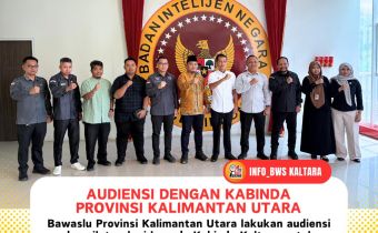 Bawaslu Kaltara Lakukan Audiensi dengan BINDA Kaltara Bahas Evaluasi dan Sinergi Pemilihan
