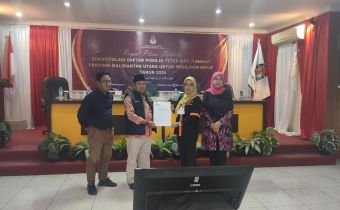 Satu Orang Warga KTT Terselamatkan Masuk Dalam DPT Saat Pleno Rekapitulasi DPT Tingkat Provinsi Kaltara.