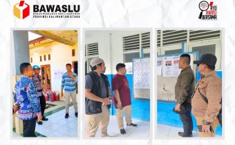 Komisioner Bawaslu Kaltara Terjun Langsung Dalam Monitoring Pelaksanaan PSU Di TPS Terjauh