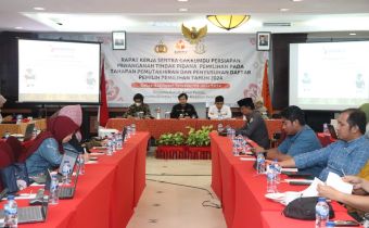Rakernis Sentra Gakkumdu Kaltara, Kupas Tuntas Pasal Pidana Dalam UU Pilkada.