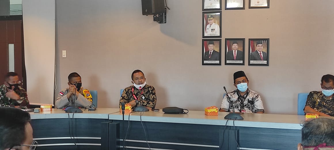 Pimpinan Bawaslu Kaltara Sulaiman saat Menghadiri  Rakor Penyelenggaraan Pilkada Serentak 2020